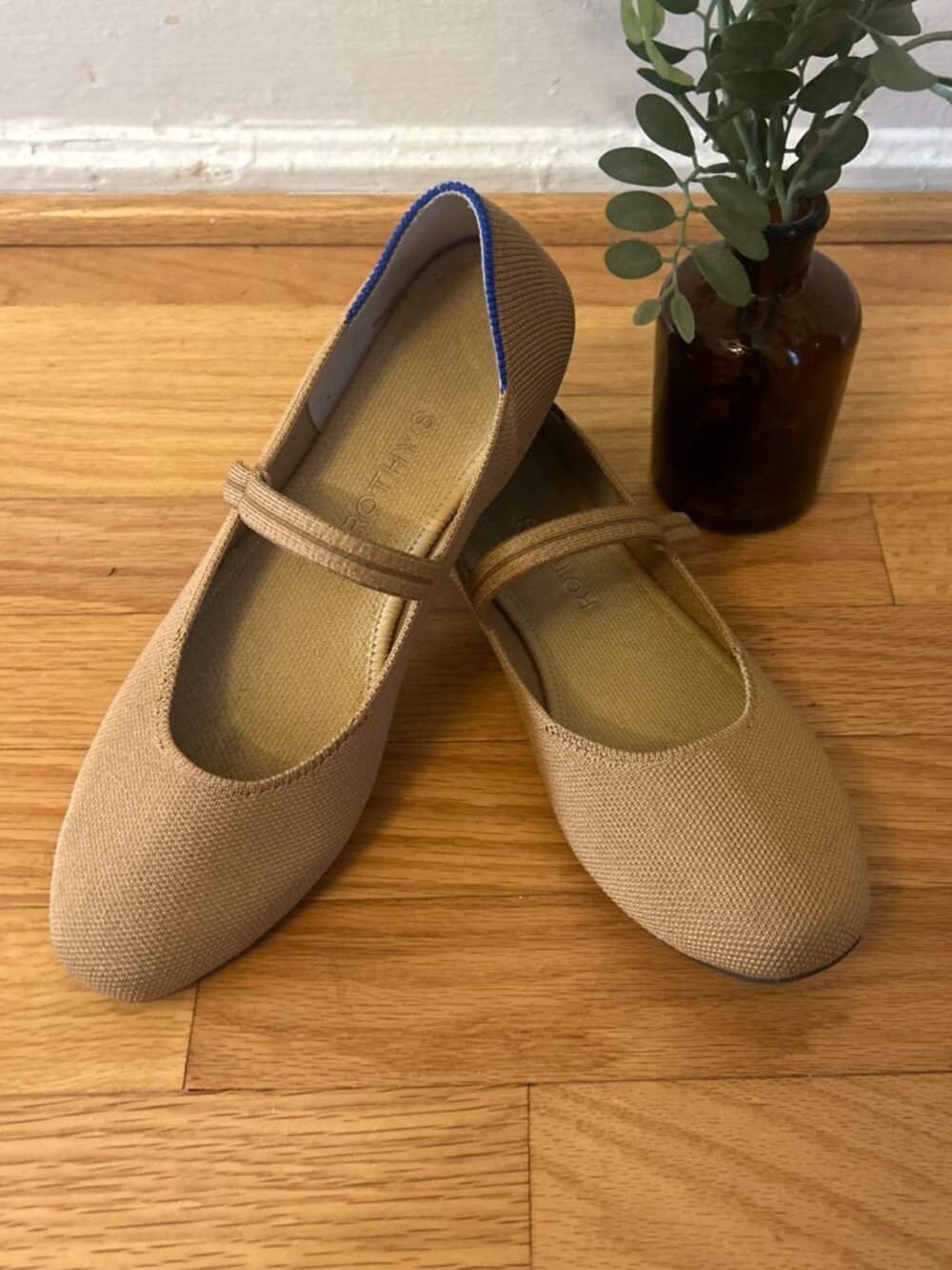 Rothy Square Mary Jane Ballet Flat Womens Wren Size 9